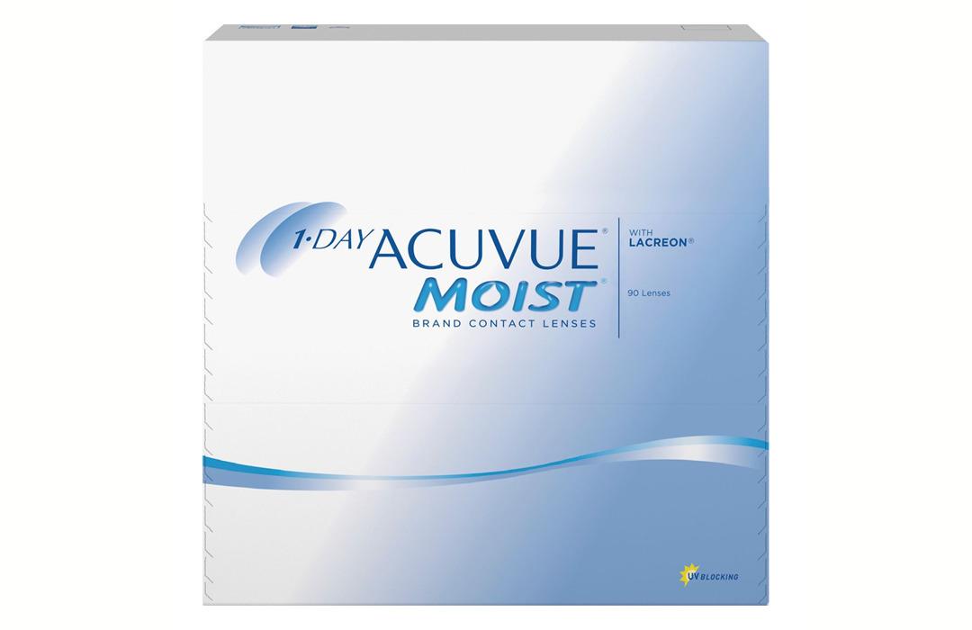 Kontaktné šošovky - Acuvue 1-Day Moist (90 šošoviek)